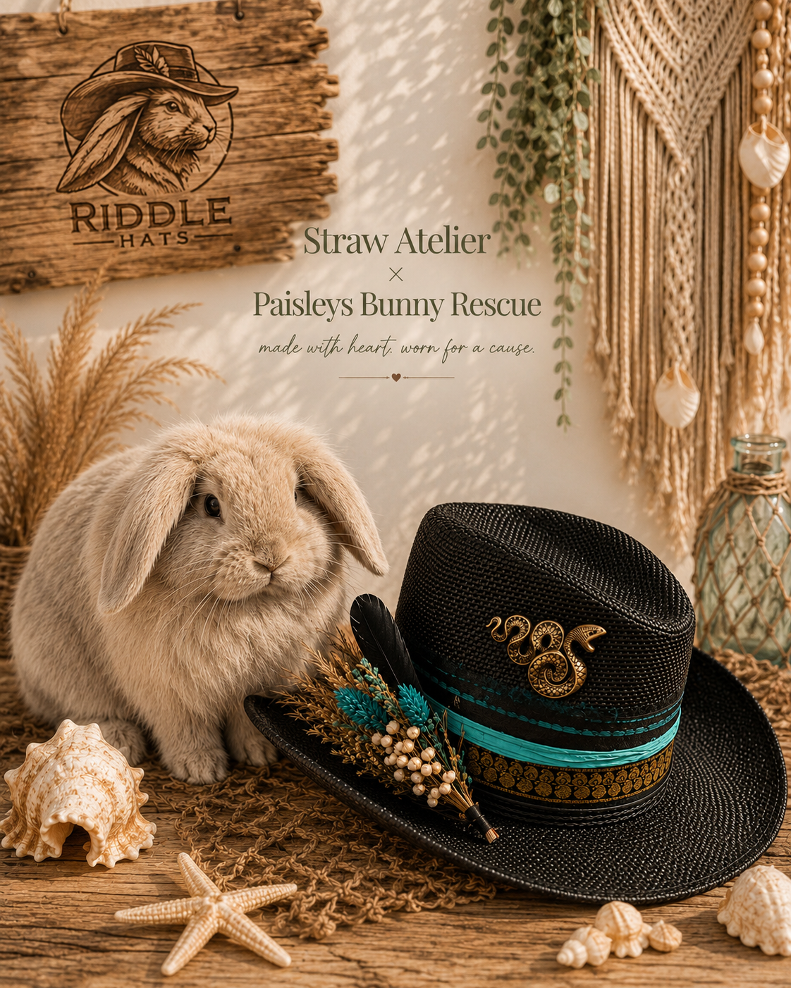 Riddle Hats X Paisley's Bunny Rescue