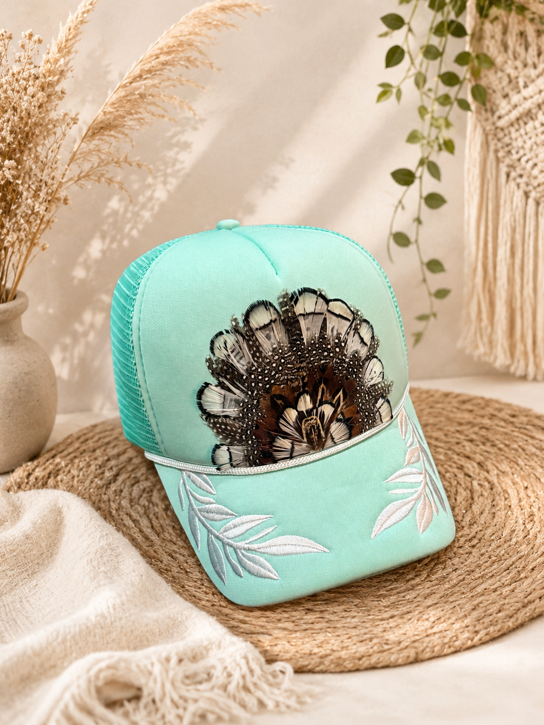 Shelby Feather Trucker