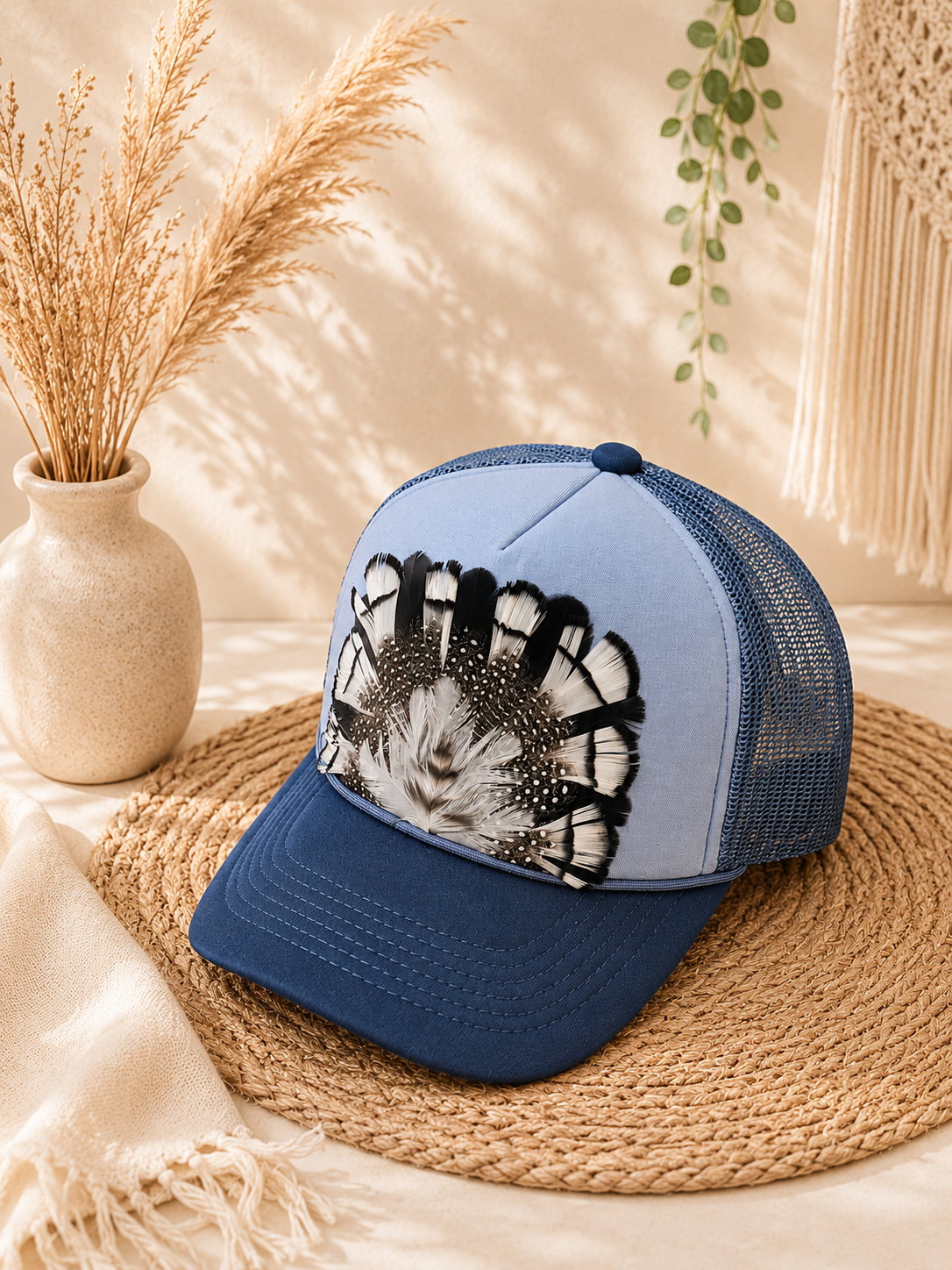 Bluey Feather Trucker