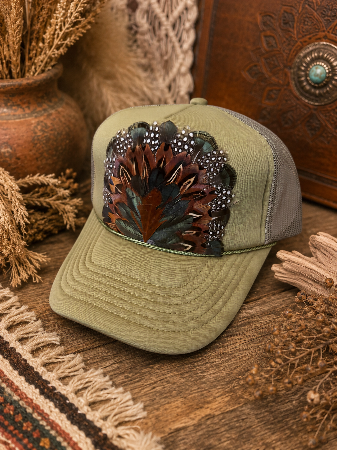 Fern Feather Trucker