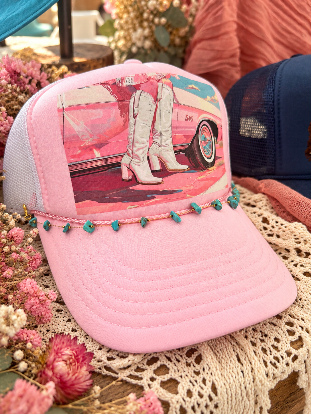 Pink Boots Trucker