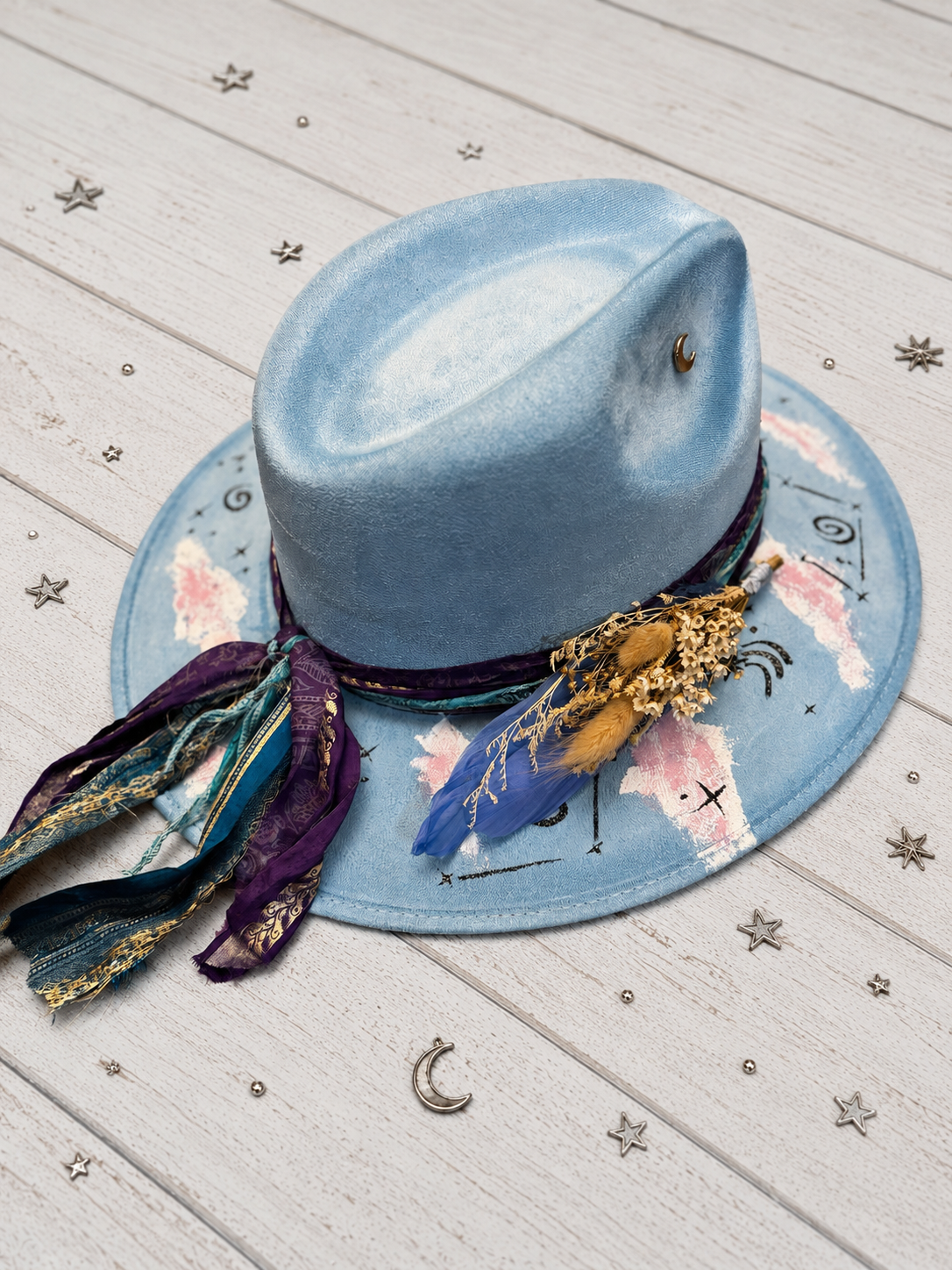 Blue Moon— One of One Custom Hat 👑NEW👑
