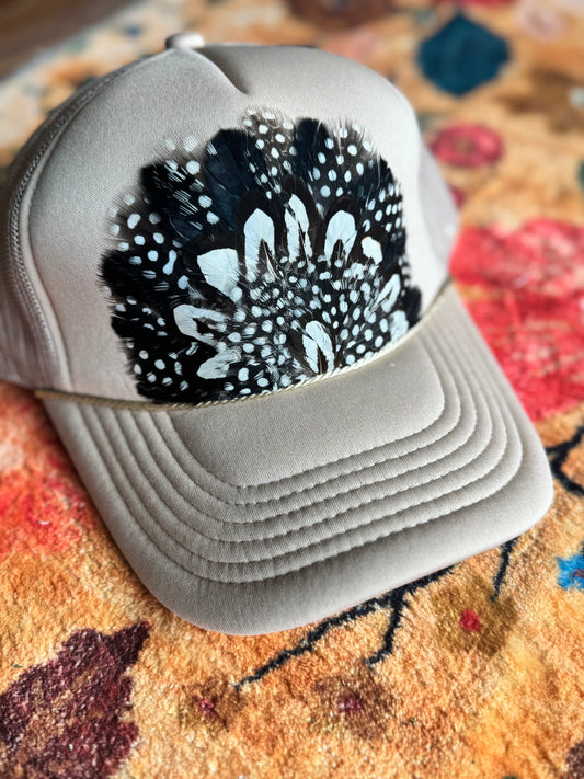 Tan 2 Feather Trucker